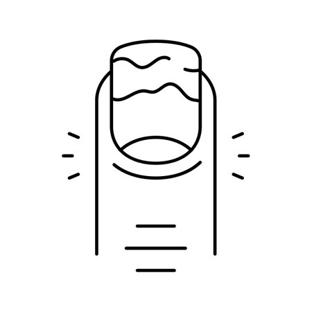 excessive thirst disease symptom line icon vector illustrationのイラスト素材