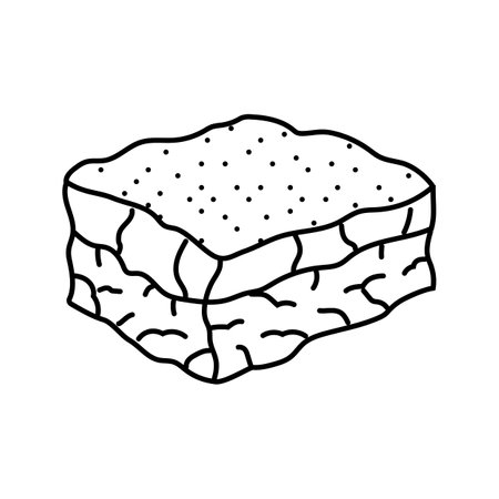 moussaka dish greek cuisine line icon vector illustrationのイラスト素材