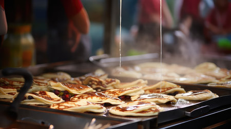 savory crepes pancake foodの素材