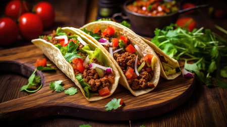 mexican tortilla taco foodの素材