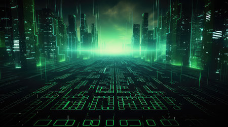 technology code digital backgroundの素材