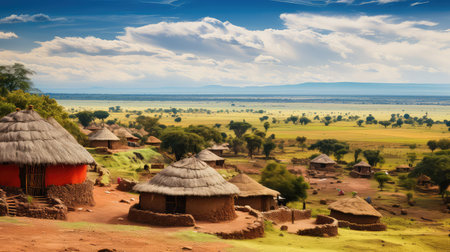 escarpment rift valley landscapeの素材