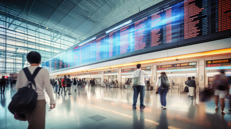 boarding passenger airport backgroundの素材
