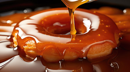 glazed sweet donut foodの素材