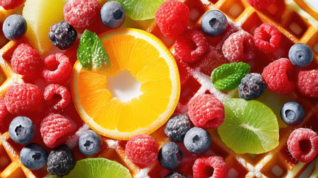 dessert fresh waffle foodの素材