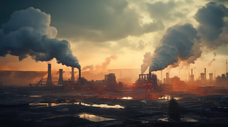 fossil industry energy backgroundの素材