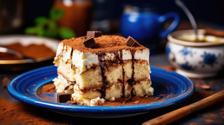 italian delicious tiramisu foodの素材