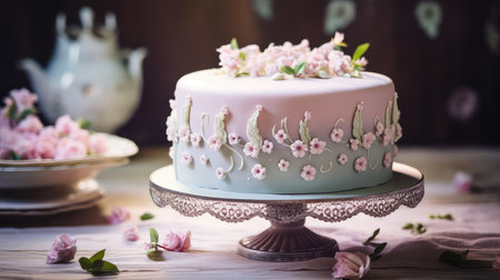 birthday party cake foodの素材