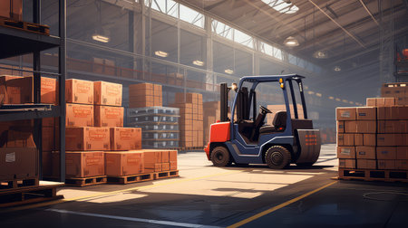 inventory cargo warehouse backgroundの素材
