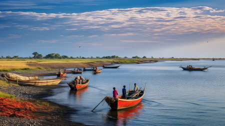 seashells coastal plains landscapeの素材