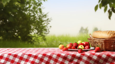 outdoor tablecloth picnic foodの素材