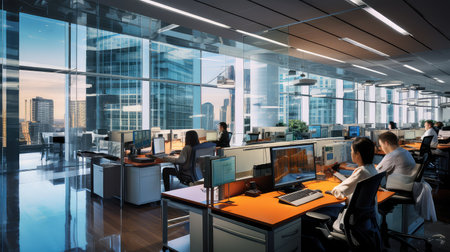 efficiency inside business backgroundの素材