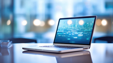 office blur desktop businessの素材