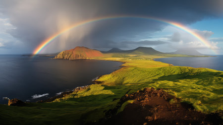 magma volcanic island landscapeの素材