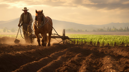 countryside farmland landscape photographの素材