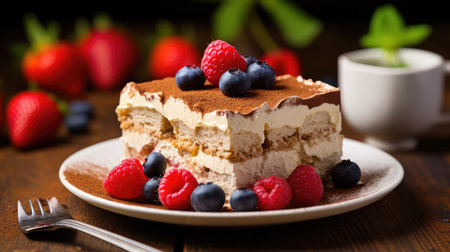 cake piece tiramisu foodの素材