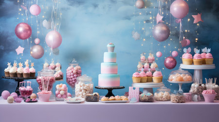 cookie birthday dessert foodの素材