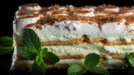 coffee mint tiramisu foodの素材