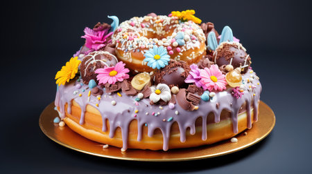 delicious celebration donut foodの素材