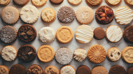 sugar dessert cookies foodの素材