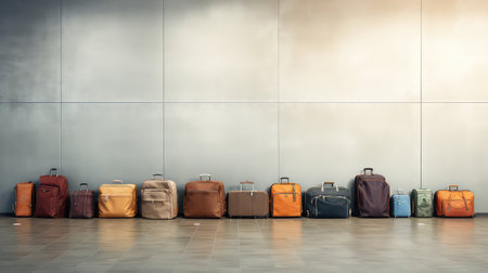 luggage suitcase airport backgroundの素材