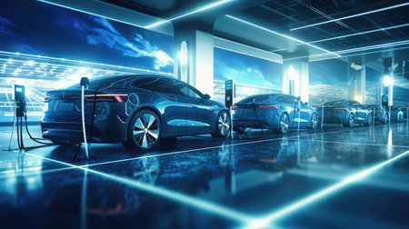 innovation technology energy backgroundの素材