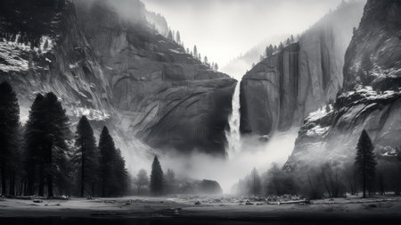 canyon hanging valley landscapeの素材