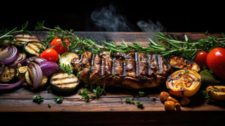 cookout grill bbq foodの素材