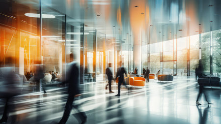 innovation blur hall businessの素材