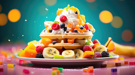 crepes breakfast dessert foodの素材