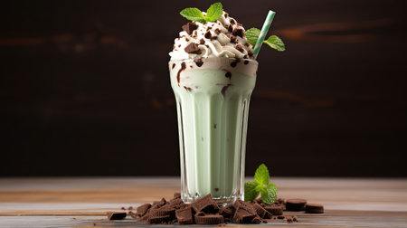 ice mint dessert foodの素材