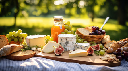 nature lifestyle picnic foodの素材