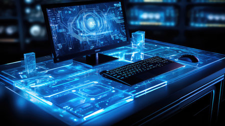 innovation tech electronic backgroundの素材