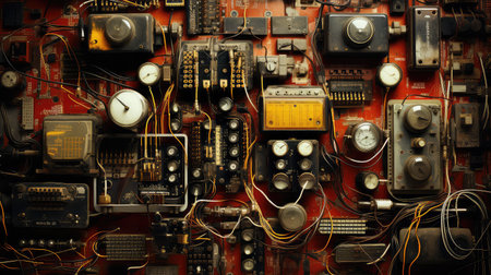 capacitor circuit electronic backgroundの素材