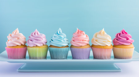 icing sugar cupcake foodの素材
