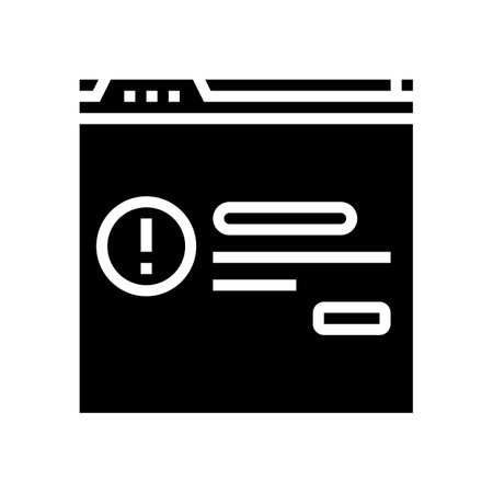 unavaliable link glyph icon vector illustrationのイラスト素材