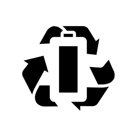 energy backup glyph icon vector illustrationのイラスト素材