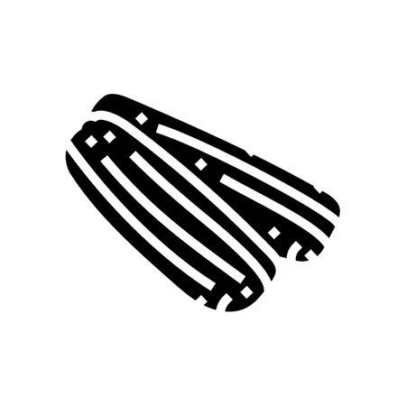 churros mexican cuisine glyph icon vector illustrationのイラスト素材