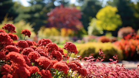 season red autumn backgroundの素材