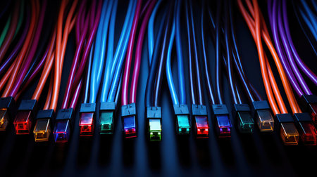 innovation line tech backgroundの素材