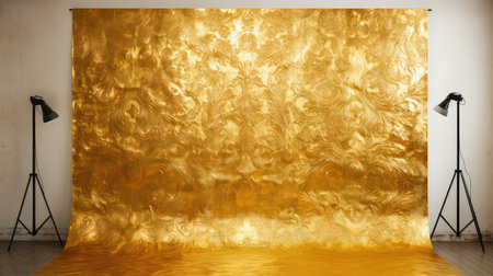 metallic sheet gold backgroundの素材