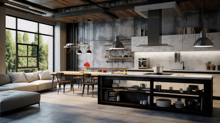 design apartment interior backgroundの素材