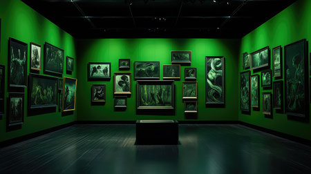 nature green room backgroundの素材