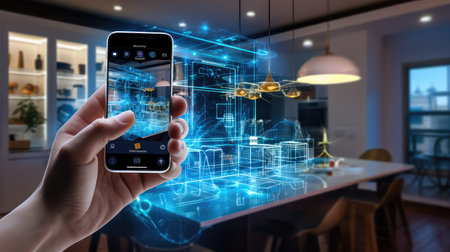 innovation connect tech backgroundの素材