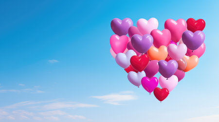 romance symbol heart backgroundの素材