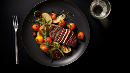 plate meal food backgroundの素材