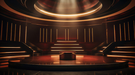 blank empty podium backgroundの素材