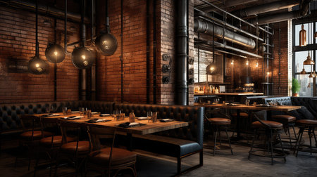 cuisine modern restaurant backgroundの素材