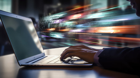 broadband speed internet backgroundの素材