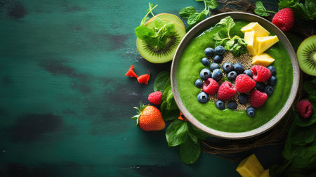 vegan green food backgroundの素材